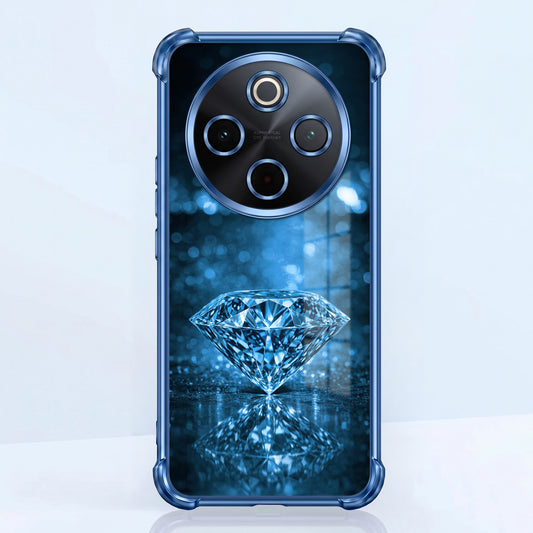 Vivo T4 5G Blue Diamond Airbags Printed Back Case