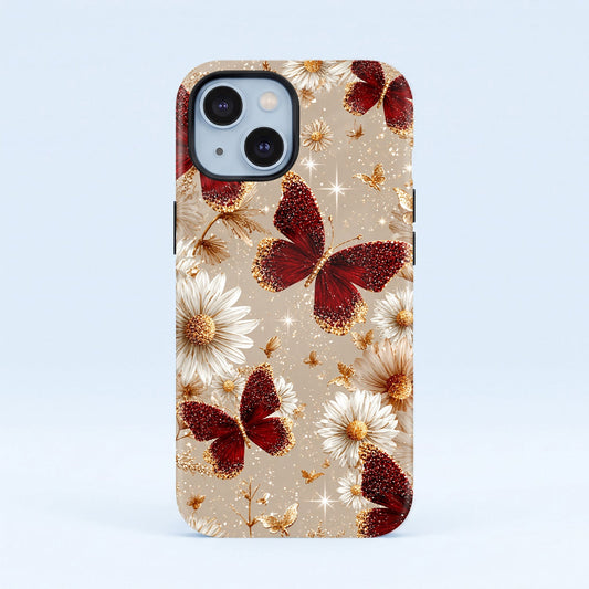iPhone 15 5G Butterfly Floral Protective Case