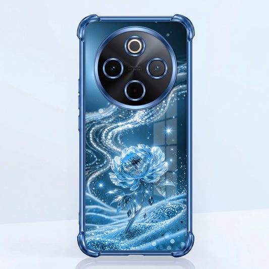 Vivo T4 5G Blue Rose Airbags Printed Back Case