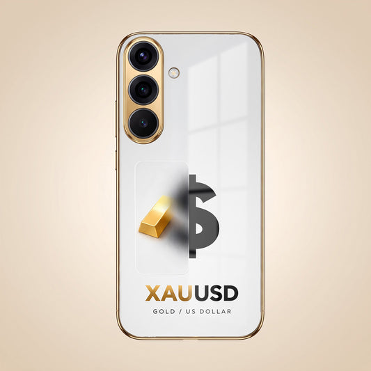 Samsung Galaxy A56 5G Luxury XAU/USD Gold Electroplated Glass Phone Back Case