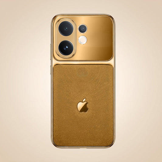Vivo T4 Pro 5G Royal Touch Apple Gold Electroplated Glass Phone Back Case