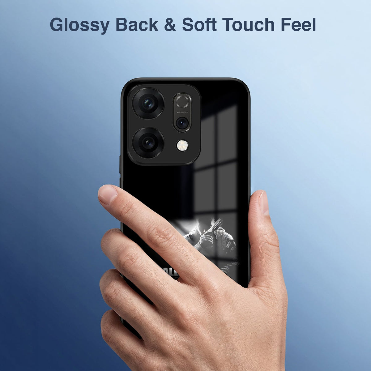 Oppo Reno 14 5G Premium Acrylic Shockproof Glass Back Case (Gamer Edition)