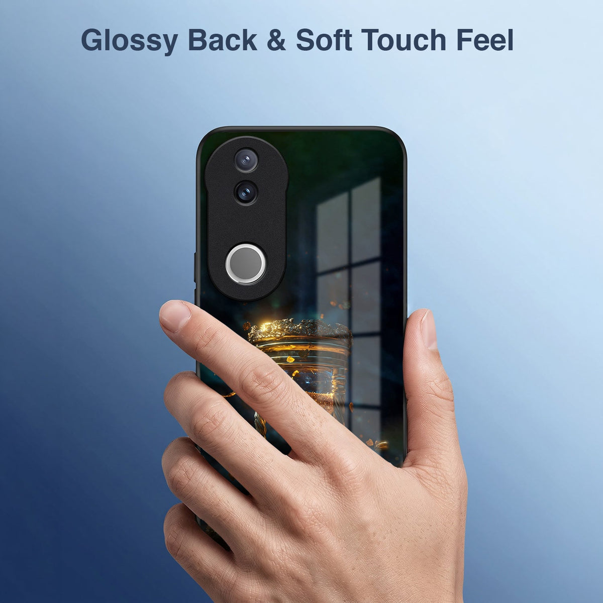 Vivo V50 5G Golden Hour Glass Acrylic Glass Back Case