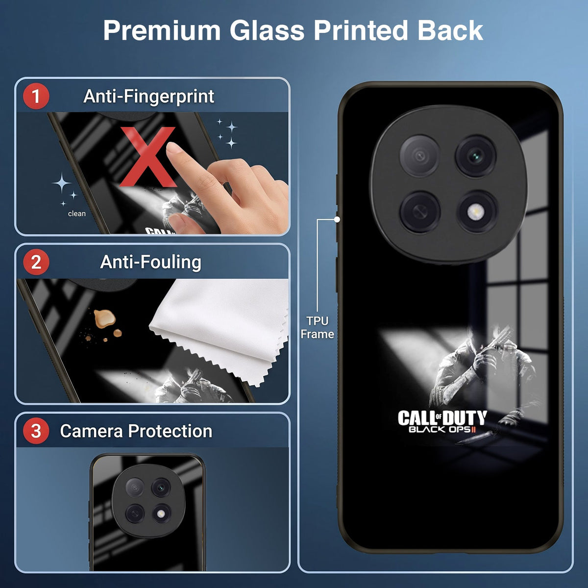 Oppo F29 Pro 5G Premium Acrylic Shockproof Glass Back Case (Gamer Edition)