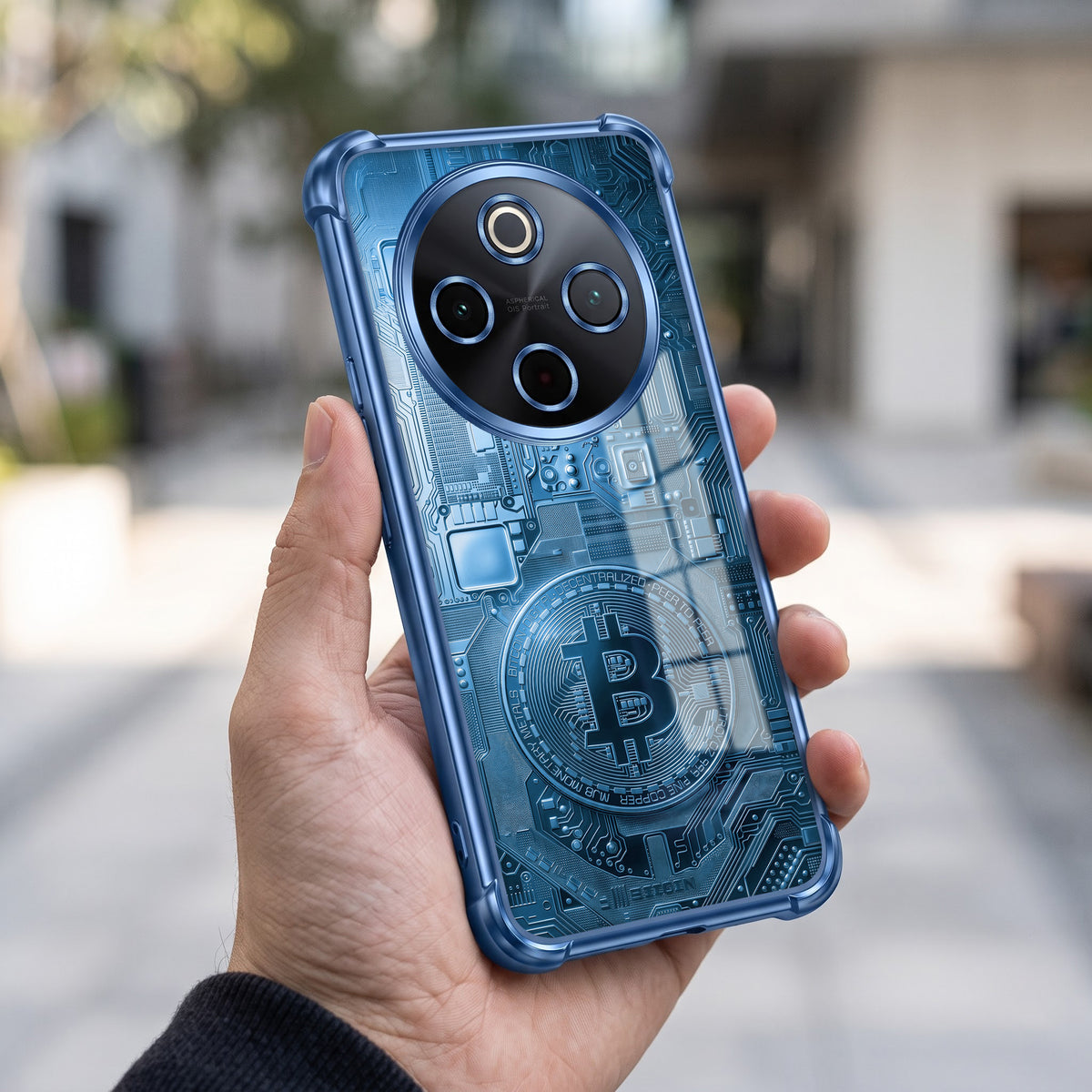 Vivo T4 5G Bitcoin Airbags Printed Back Case
