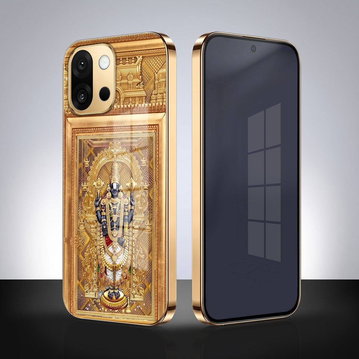 OnePlus 13s 5G Premium Heritage Gold Electroplated Glass Phone Back Case