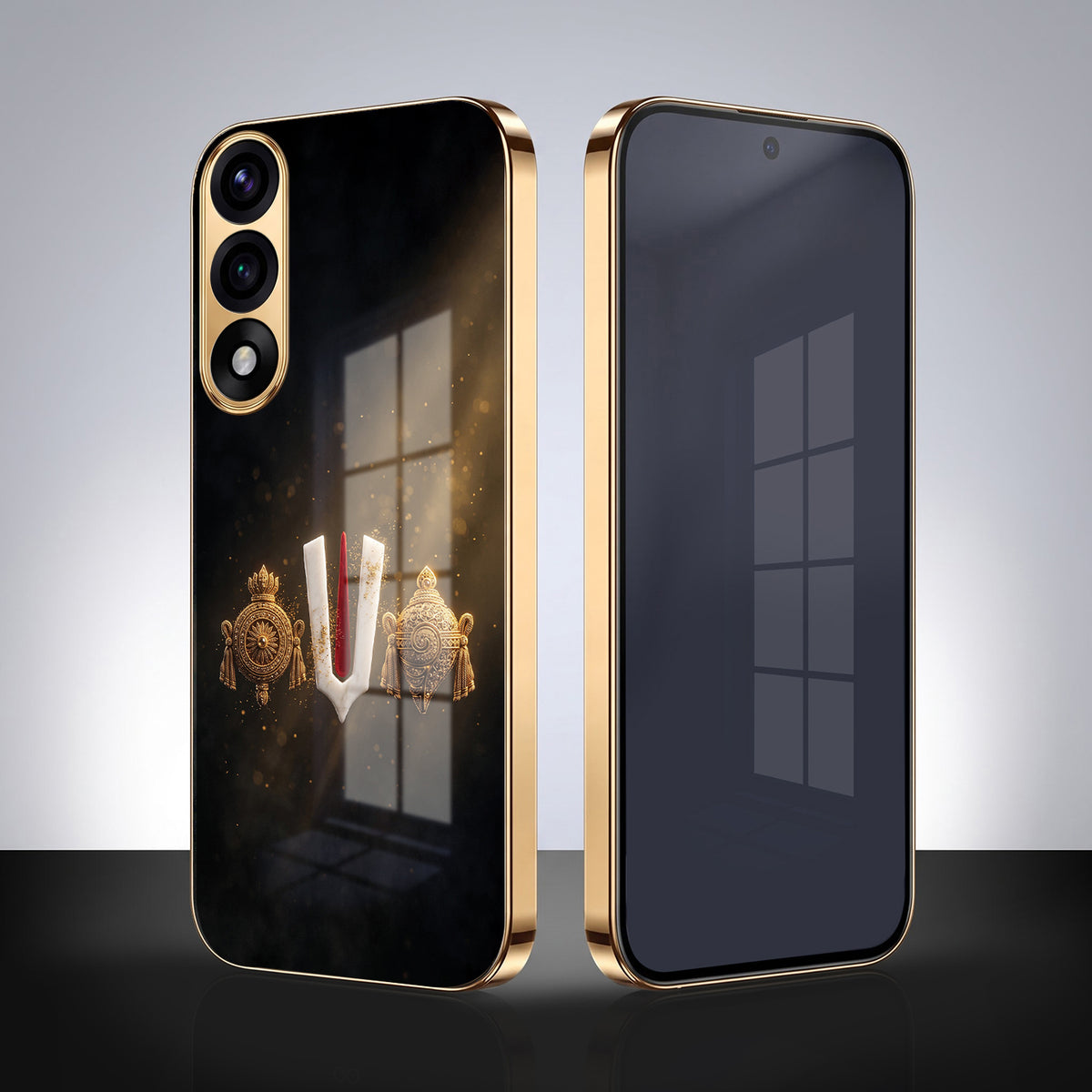 OnePlus Nord 5 5G Royal Heritage Edition Gold Electroplated Glass Phone Back Case