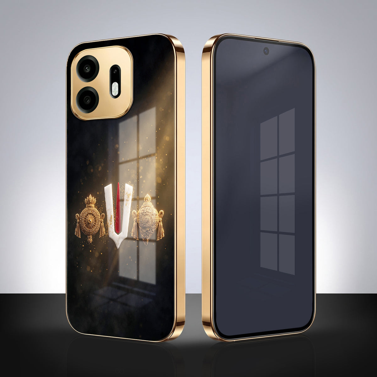 OnePlus N6 5G Royal Heritage Edition Gold Electroplated Glass Phone Back Case