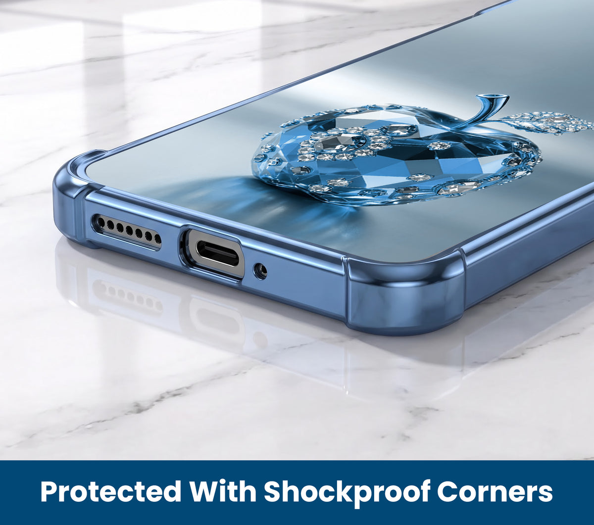Oppo F31 Pro 5G Blue Apple Airbags Printed Back Case