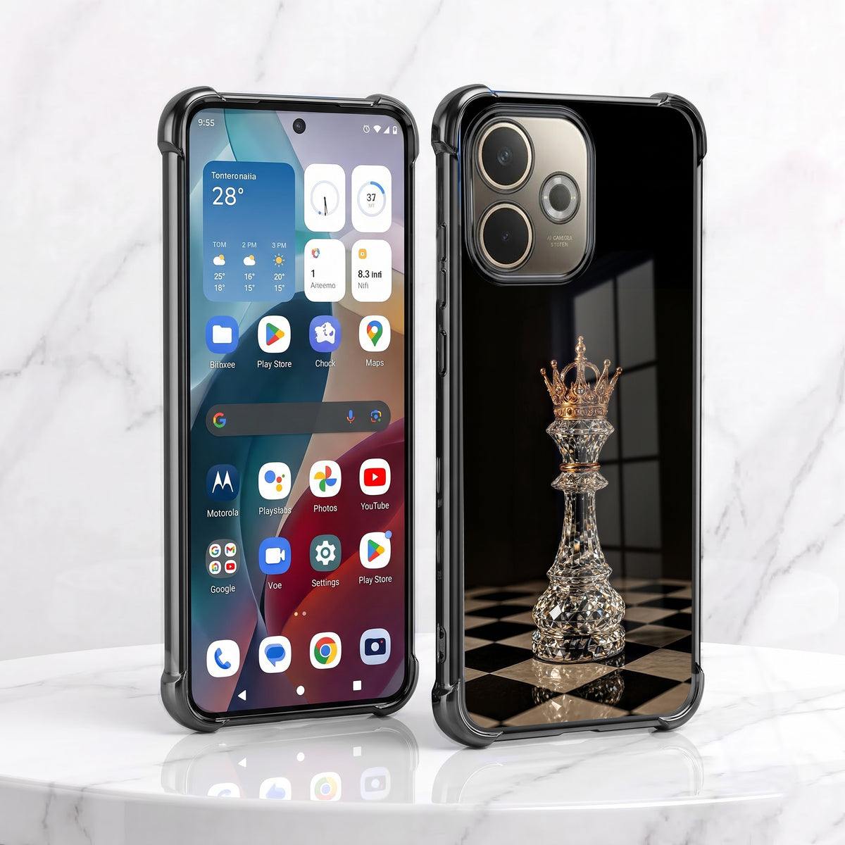 Oppo A5 Pro 5G Chess King Airbags Printed Back Case