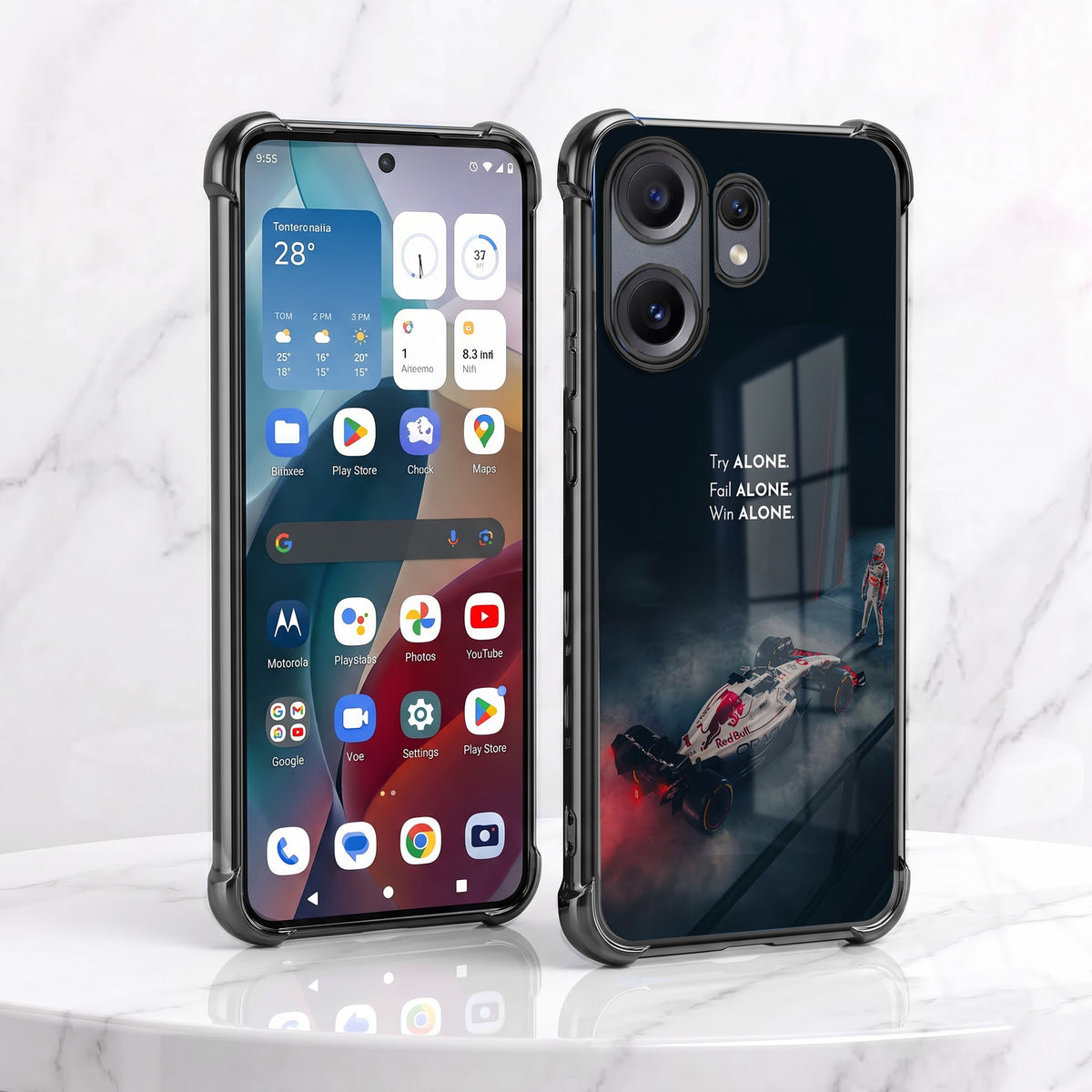 Nothing Phone 2 Pro 5G F1 Alone Airbags Printed Back Case
