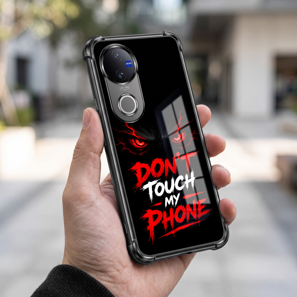 Vivo V50 5G Don't Touch My Phone Airbags Printed Back Case