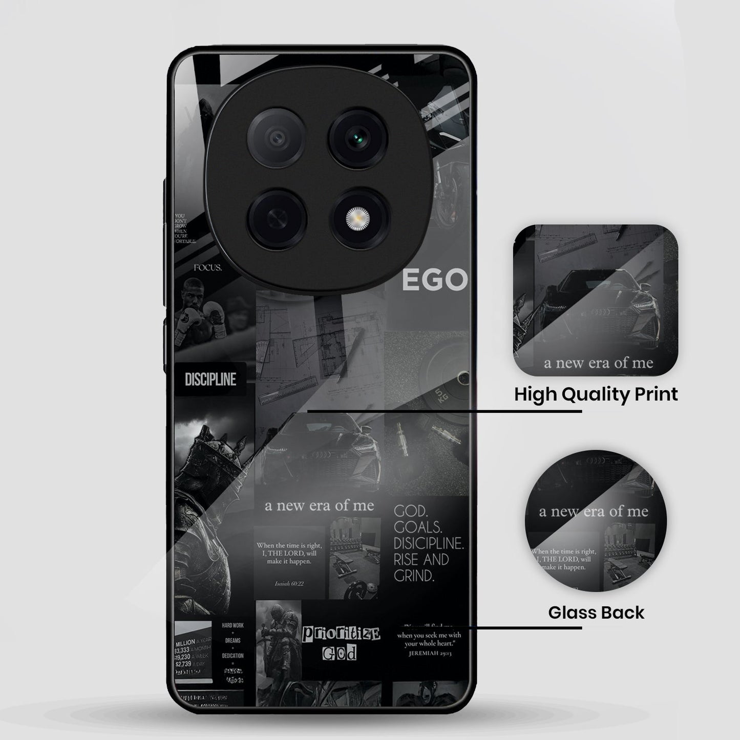 Oppo F29 Pro 5G Premium Acrylic Shockproof Glass Back Case (New Era)