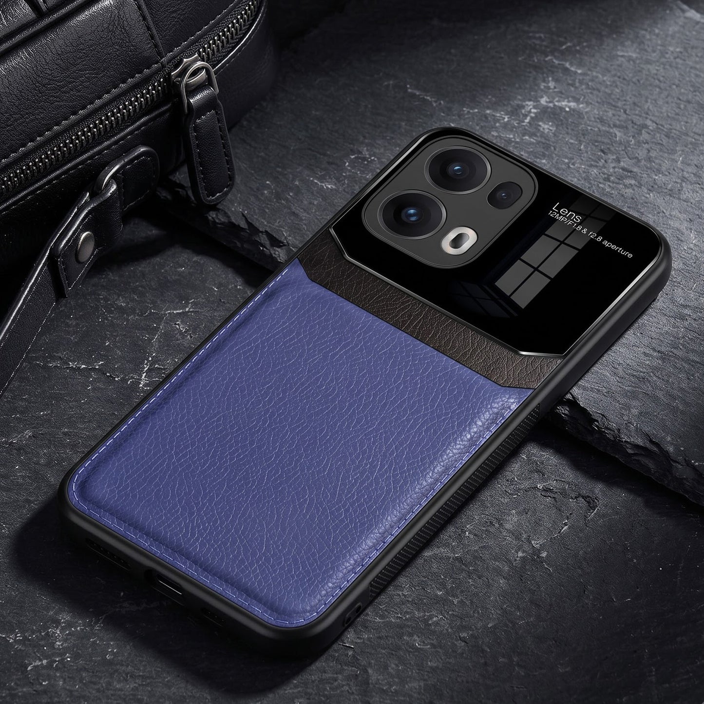 Oppo Reno 13 Pro 5G Premium Leather Lens Protective Case