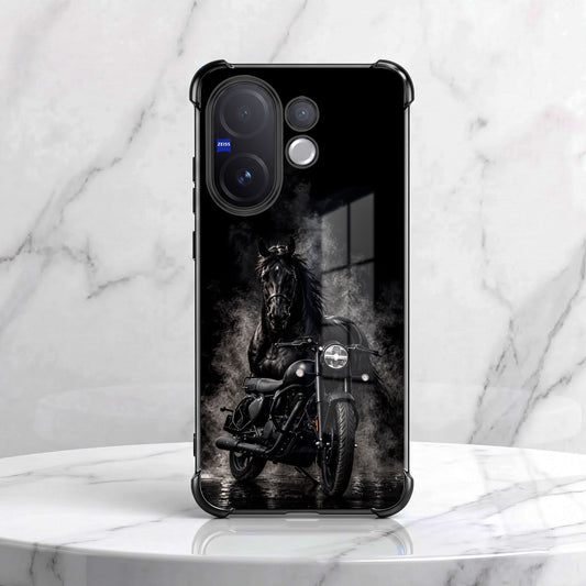 Vivo V60 5G Bike Rider Airbags Printed Back Case
