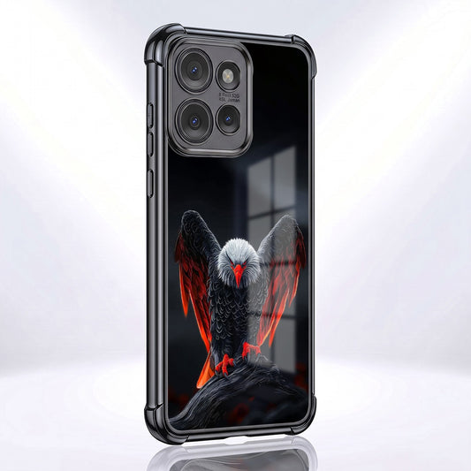 Motorola Edge 50 5G Premium Black Eagle Airbags Printed Back Case