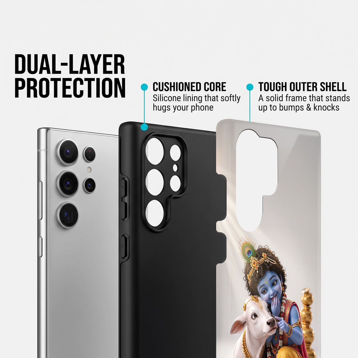 Samsung Galaxy S24 Ultra 5G Bal Krishna Blessings Protective Case
