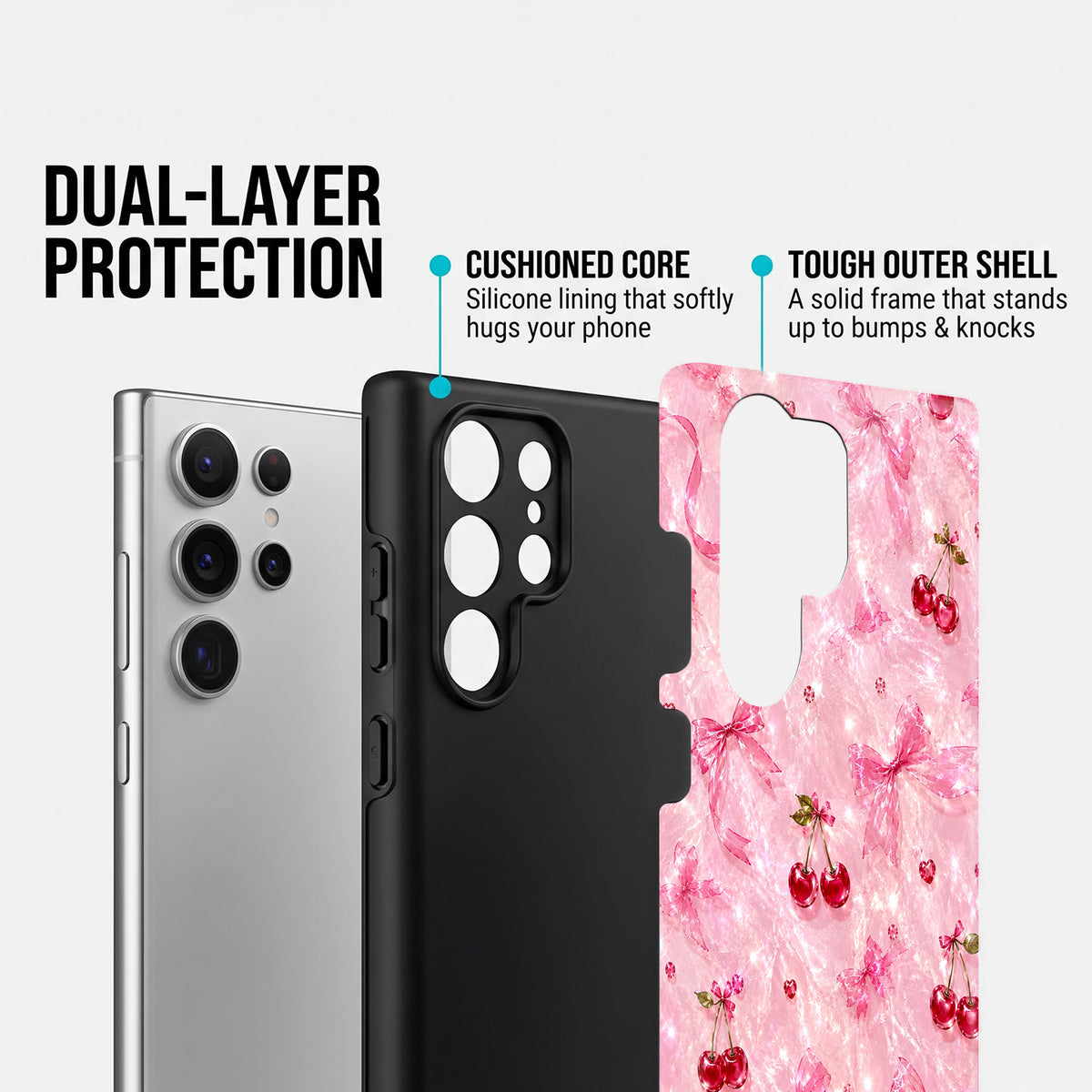 Samsung Galaxy S24 Ultra 5G Pink Cherry Blossom Protective Case