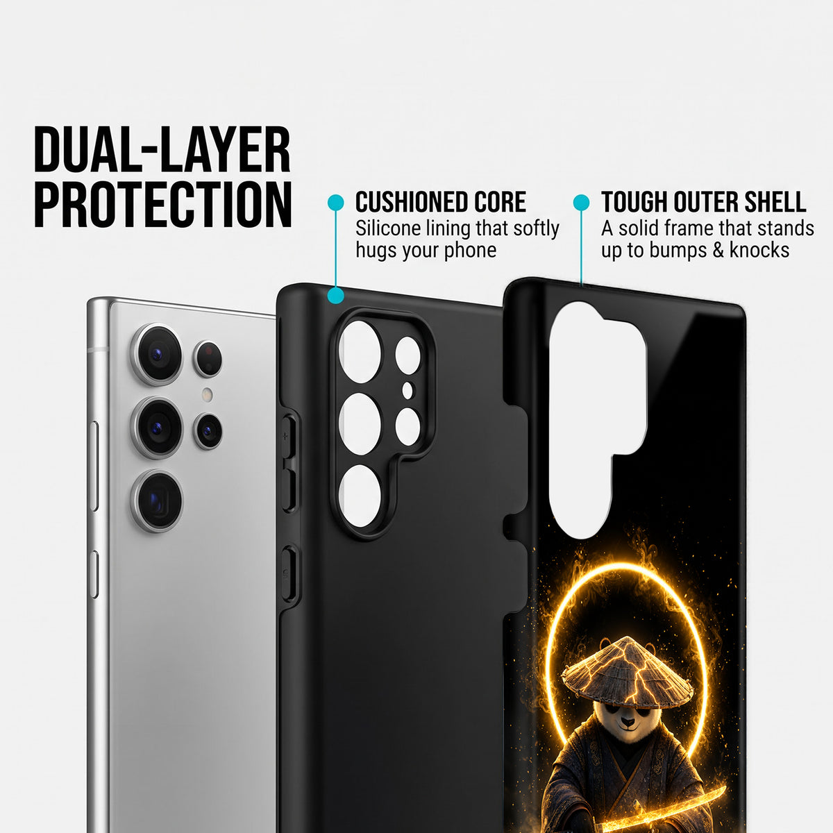 Samsung Galaxy S24 Ultra 5G Warrior Panda Protective Case