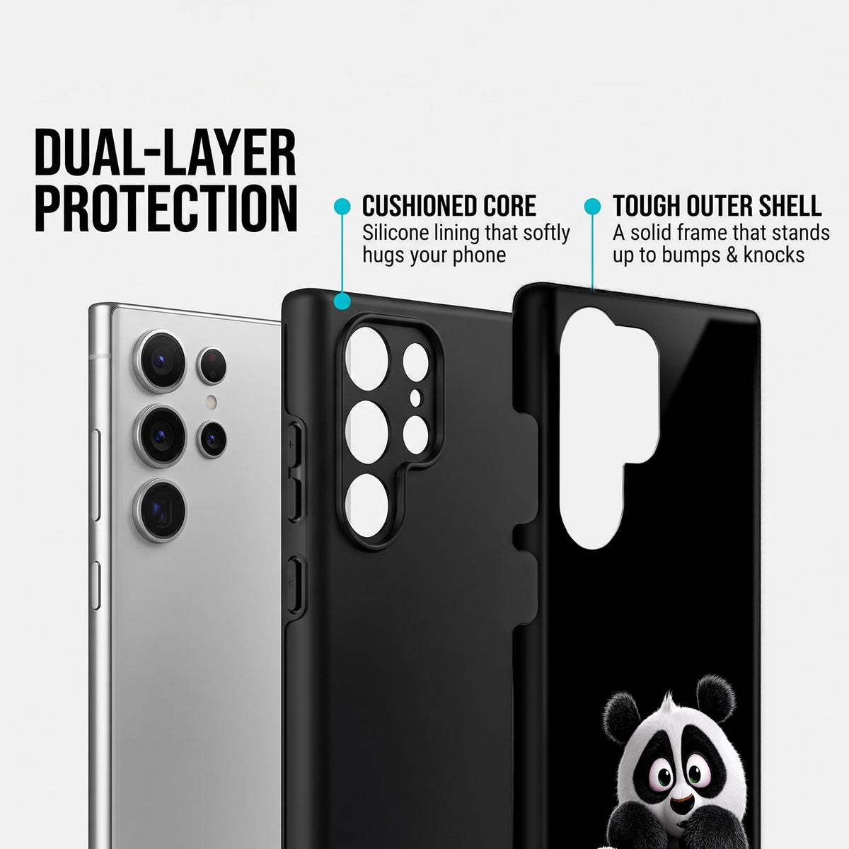 Samsung Galaxy S25 Ultra 5G Cute Panda Protective Case