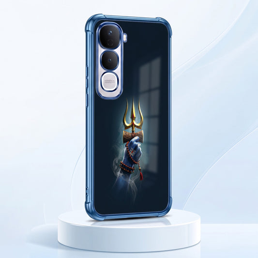 Vivo Y400 Pro 5G Premium Golden Trishul Airbags Printed Back Case