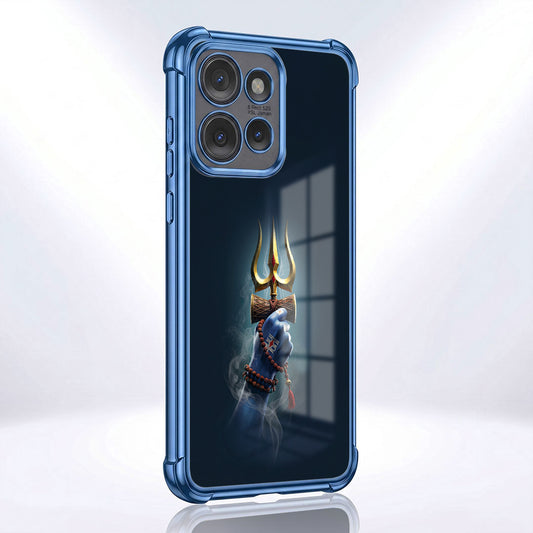 Motorola Edge 50 5G Premium Golden Trishul Airbags Printed Back Case