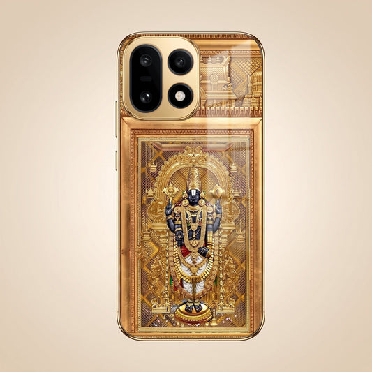 OnePlus 15 5G Premium Heritage Gold Electroplated Glass Phone Back Case