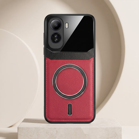 Vivo T5 Pro 5G Premium Magsafe Magnetic Leather Lens Protective Case
