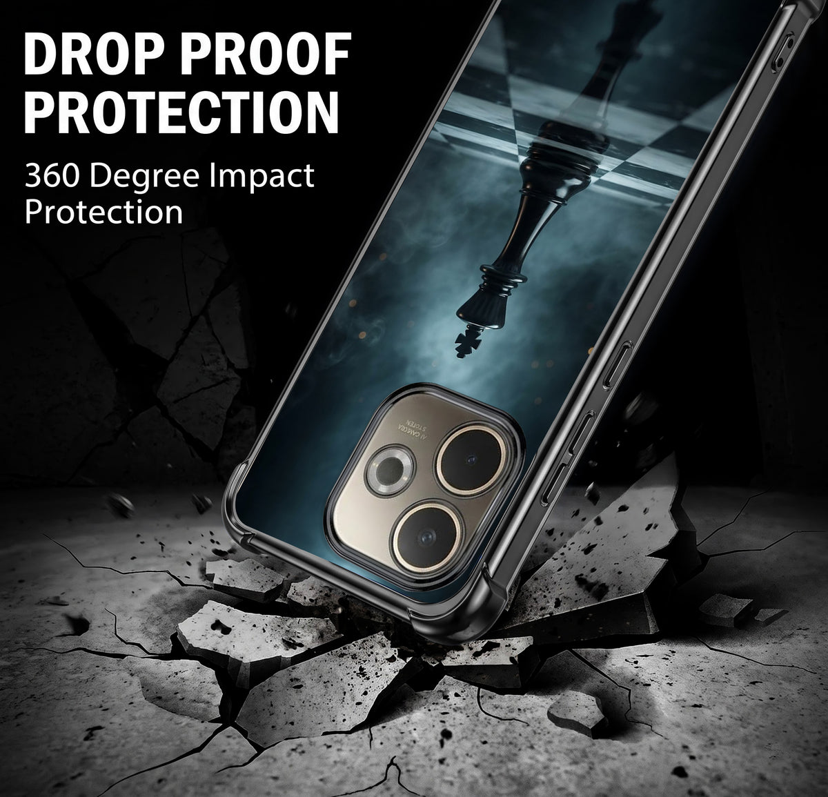 Oppo A5 Pro 5G Checkmate Airbags Printed Back Case