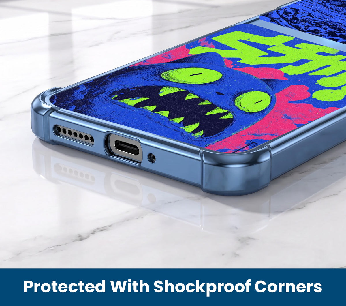 Motorola Edge 60 Pro 5G Neon Monster Dual-Tone Transparent Airbags Case
