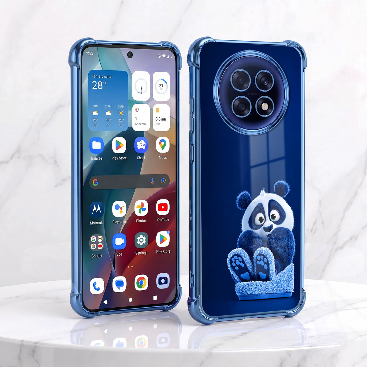 Oppo F31 Pro+ 5G Cute Panda Airbags Printed Back Case