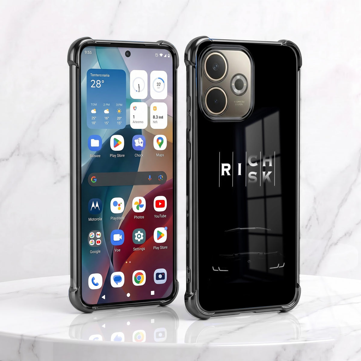 Oppo A5 Pro 5G Midnight Risk Airbags Printed Back Case