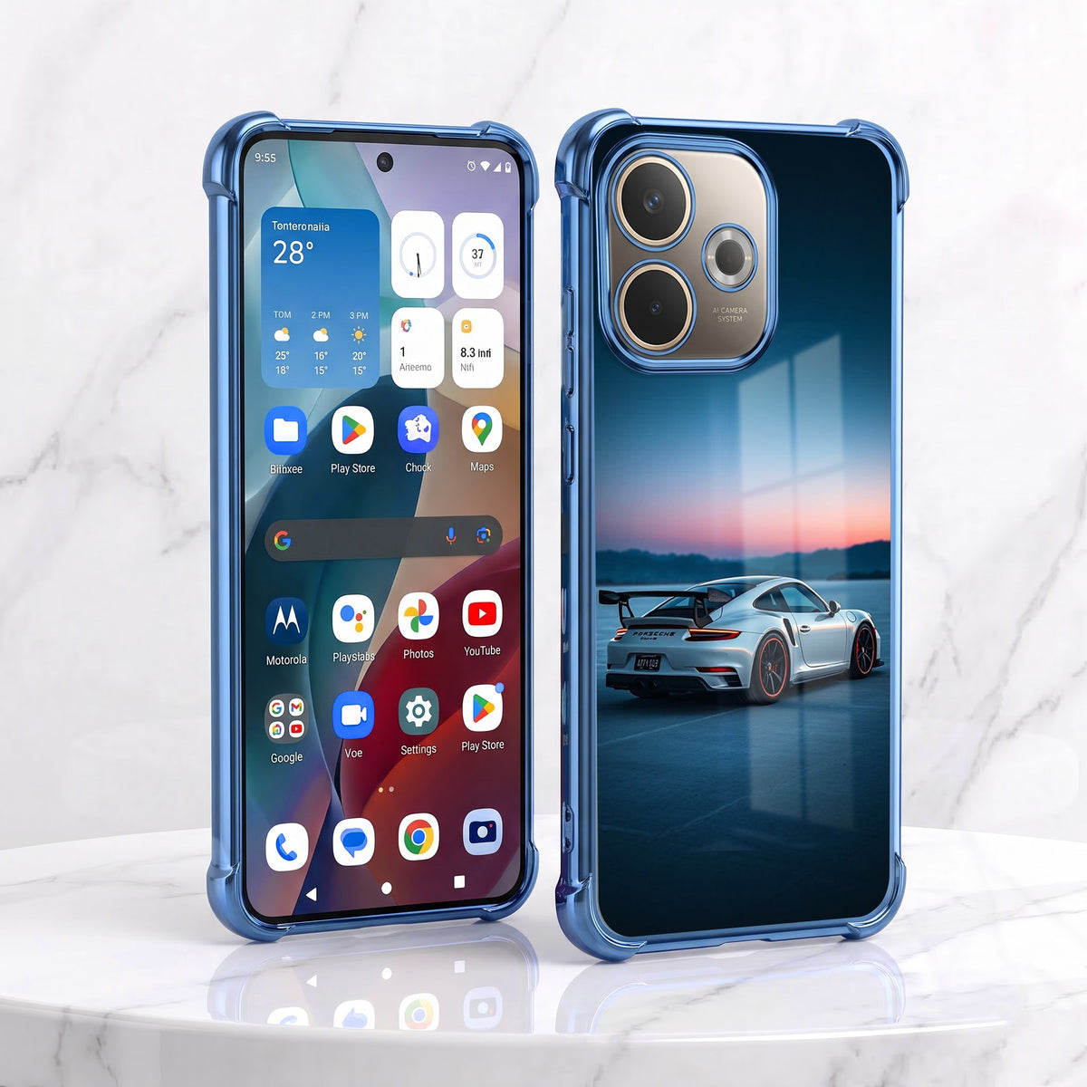 Oppo A5 Pro 5G Porsche Airbags Printed Back Case