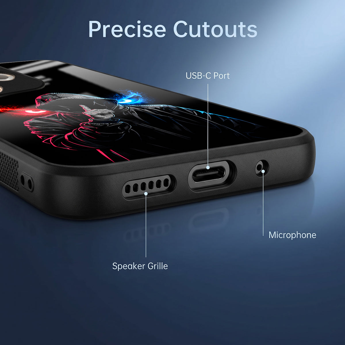Oppo A5 Pro 5G Hooded Shadow Demon Acrylic Glass Back Case