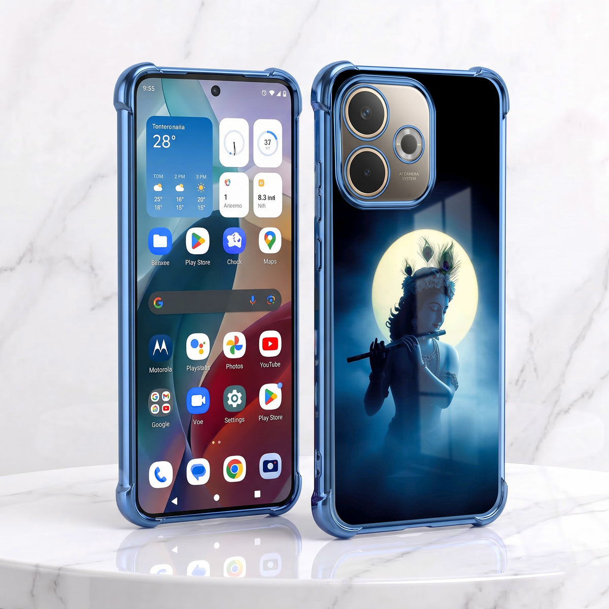 Oppo A5 Pro 5G Midnight Krishna Airbags Printed Back Case