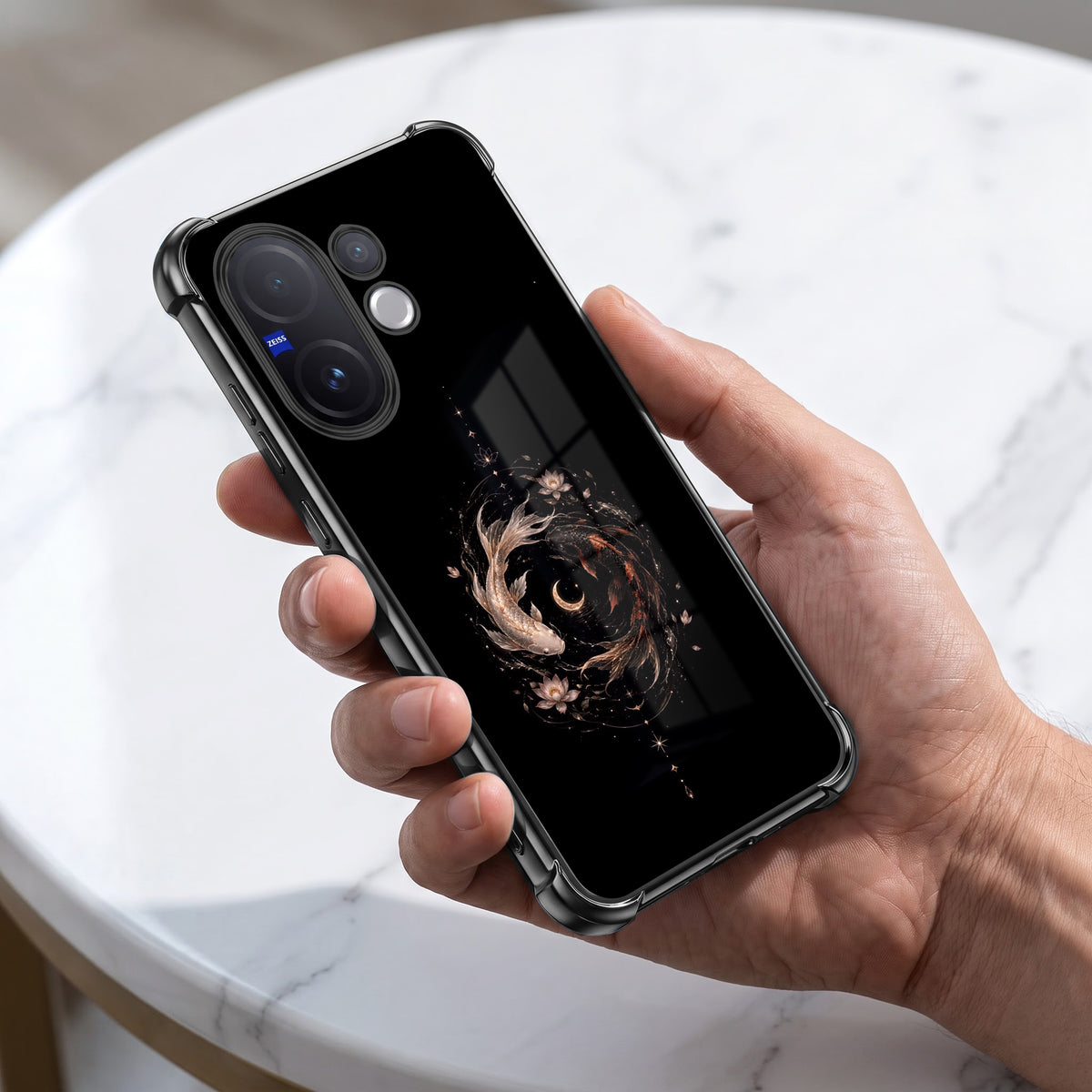 Vivo V60 5G Celestial Koi Airbags Printed Back Case