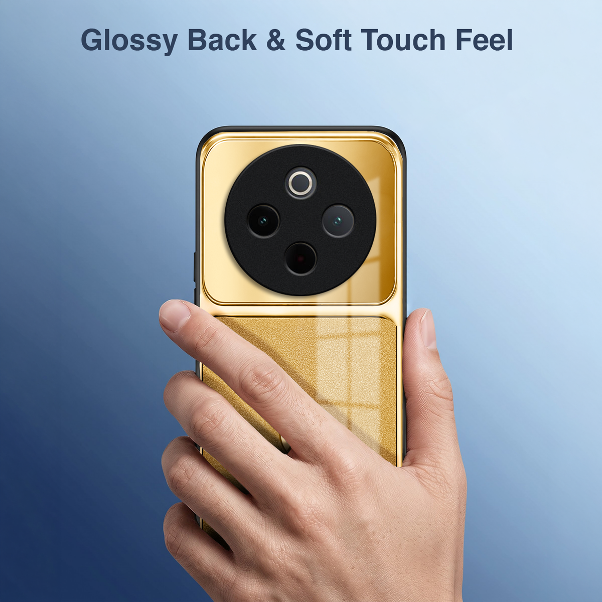 Vivo T4 5G Royal Touch Apple Acrylic Glass Back Case
