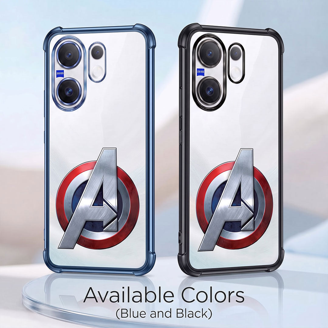 Vivo X200 FE 5G Premium 3D Spot UV Avengers Sticker Shockproof Airbags Case