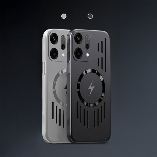 Oppo Reno 14 5G Rugged Metal Magsafe Anti-Scratch Back Case