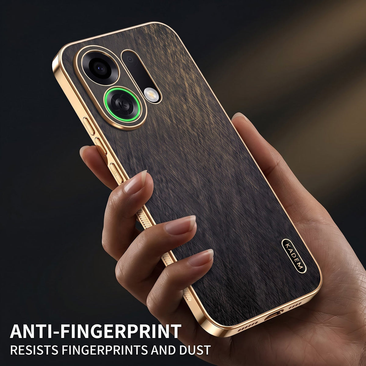 Oppo K13 Turbo 5G Premium Electroplated Frame Gold Thread Pattern Soft Case