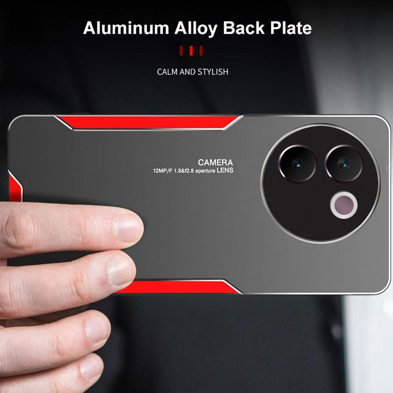 Vivo V30e 5G Luxury Aluminum Metal Frame Protective Back Cover