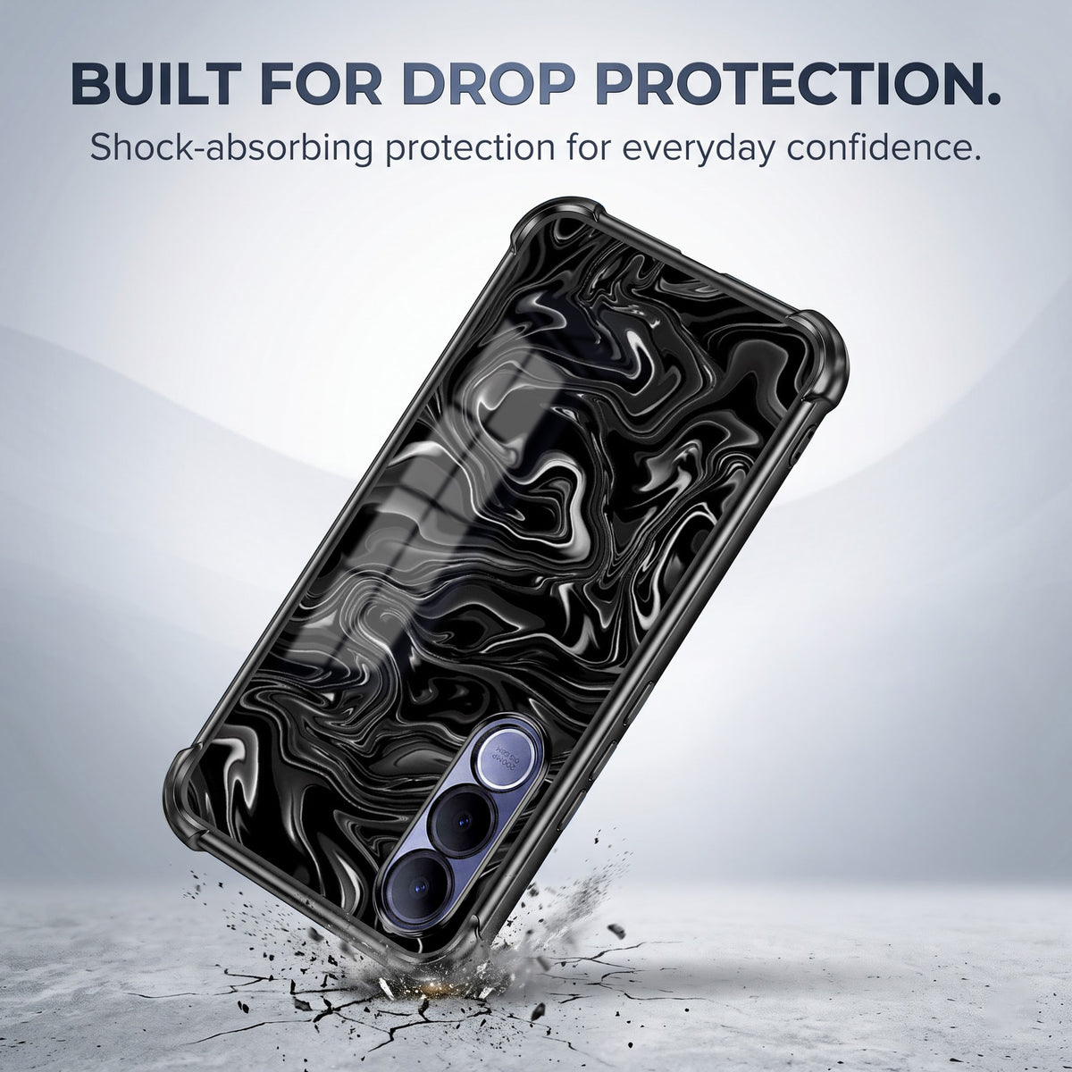 Vivo V70 FE 5G Dark Swirl Airbags Printed Back Case