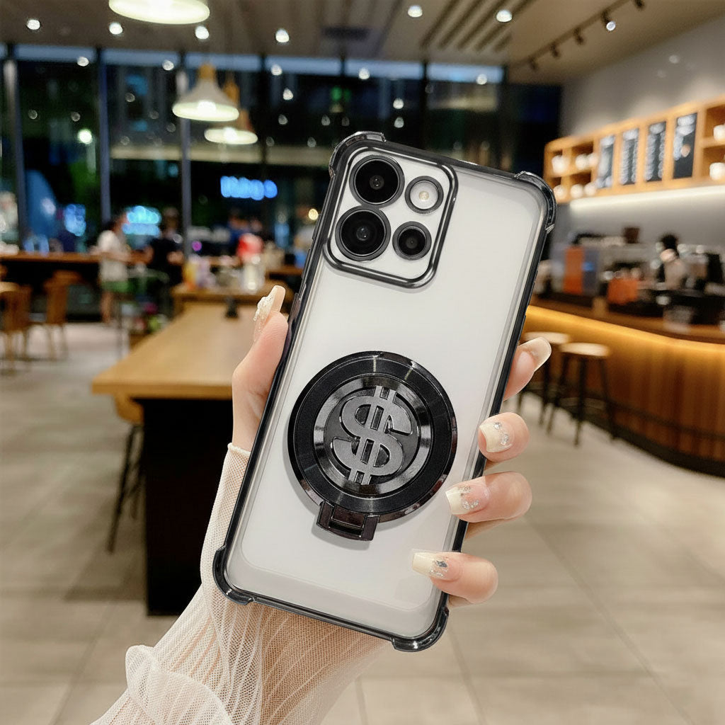Motorola Edge 50 Neo 5G Four Corner Airbags 100% Original Astro Money Magnet Rotating Dollar Case