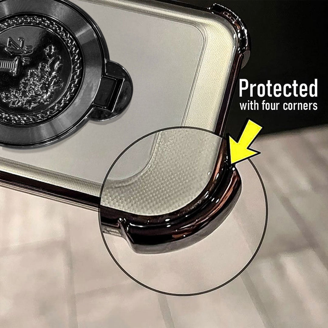 Motorola Edge 60 Pro 5G Premium Billion Wheel Rotating Shockproof Airbags Case (Buy 1 Get 1 Surprise Cover)