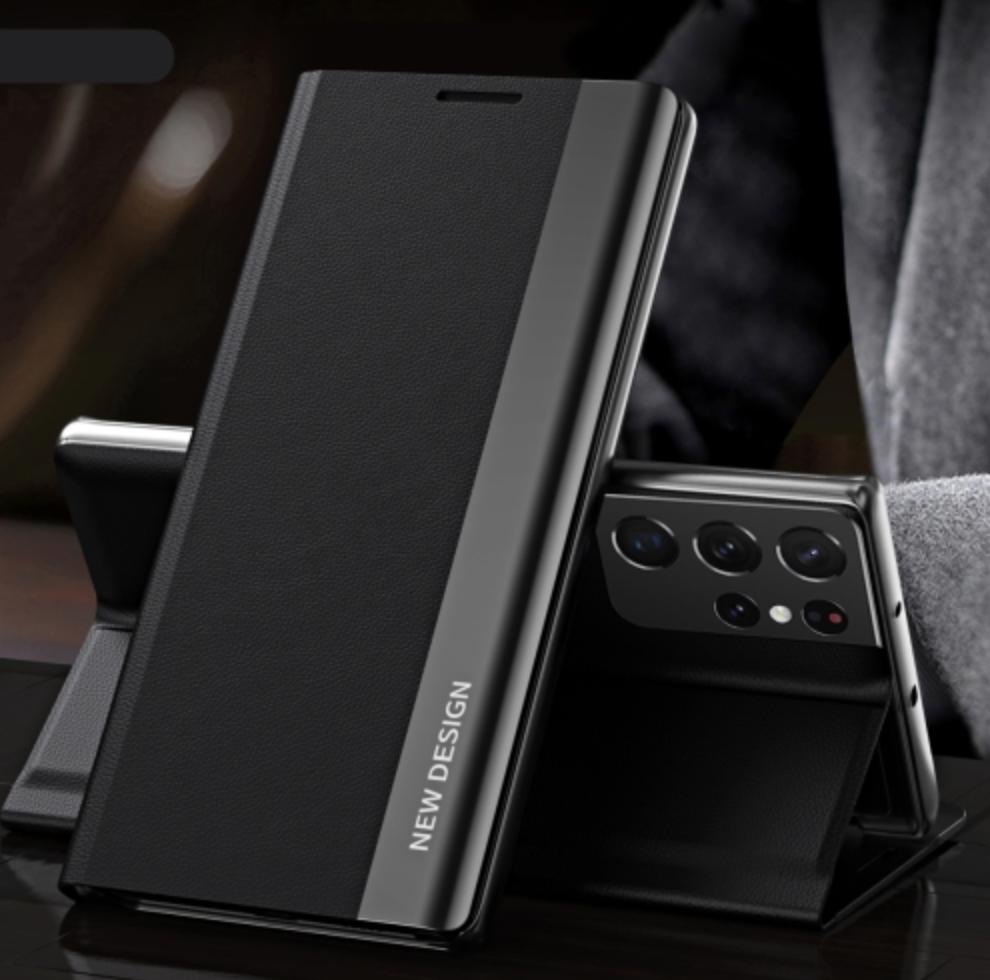 black Samsung S21 ultra back flip cover