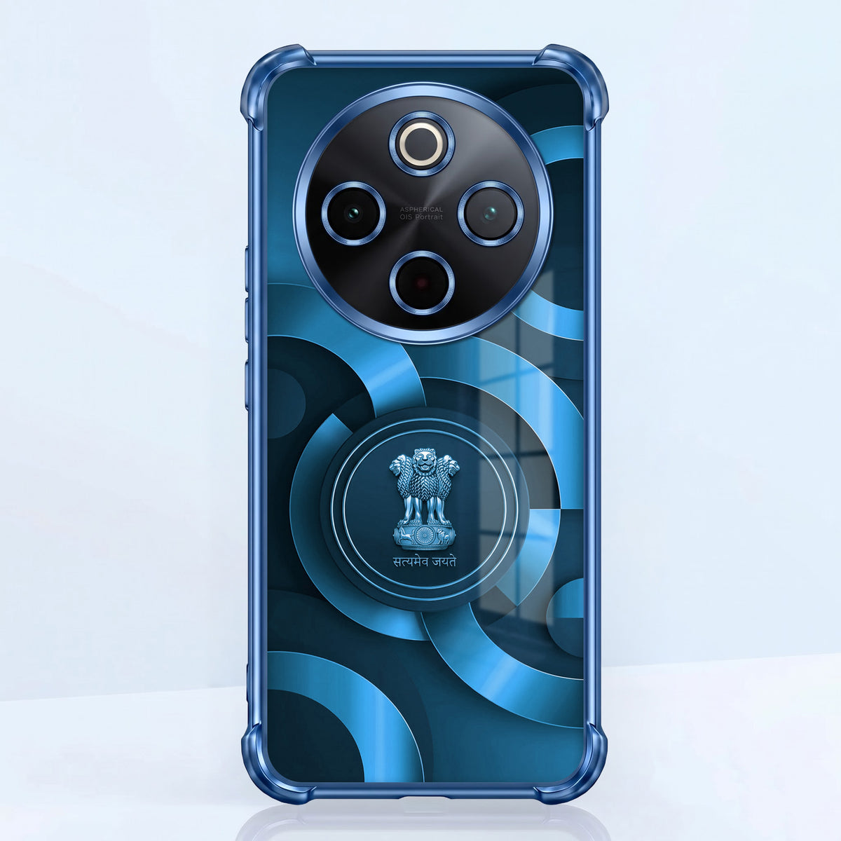 Vivo T4 5G Blue Emblem Airbags Printed Back Case