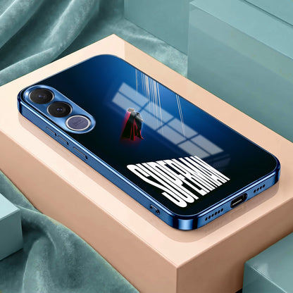 Vivo V70 FE 5G Superman Blue Electroplated Glass Phone Back Case