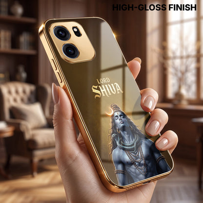 OnePlus Nord CE6 5G Lord Shiva Gold Electroplated Glass Phone Back Case
