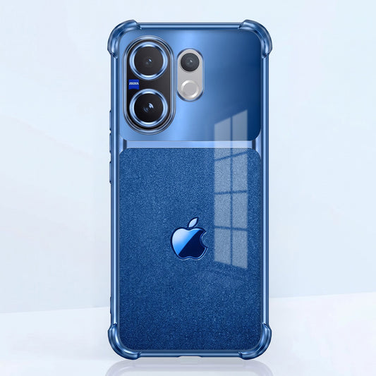 Vivo V60 5G Apple Blue Glitter Dual-Tone Transparent Airbags Case