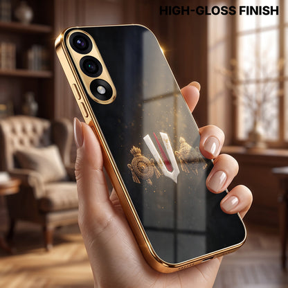 OnePlus Nord 5 5G Royal Heritage Edition Gold Electroplated Glass Phone Back Case